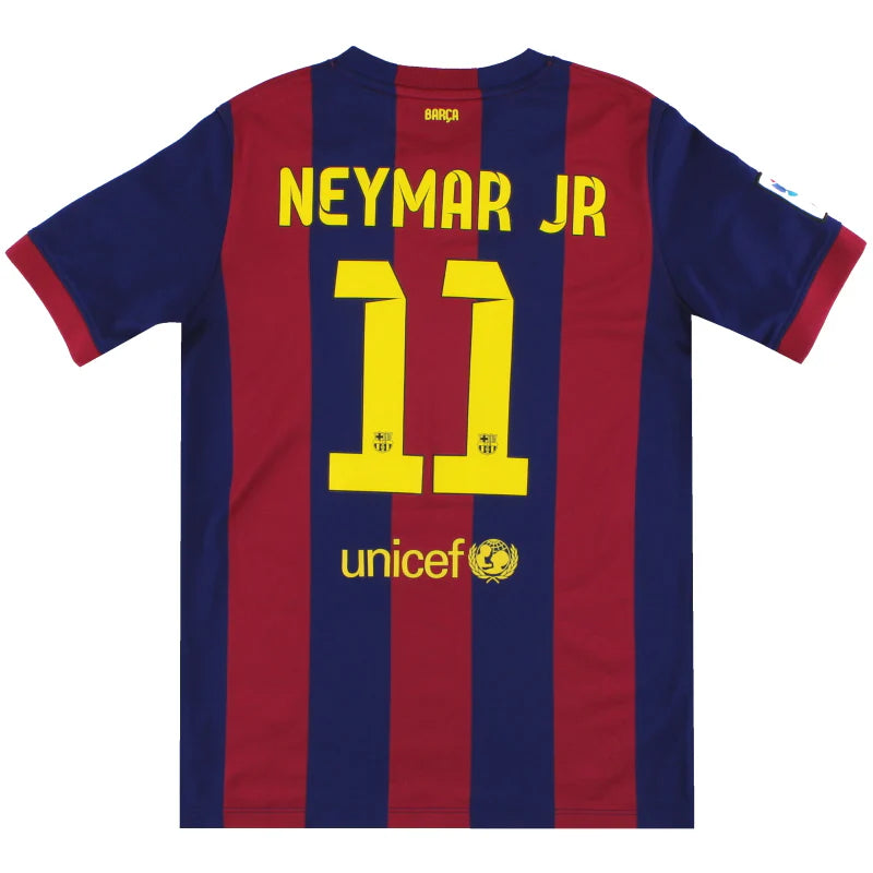 2014-15 Barcelona Nike Home Shirt Neymar Jr